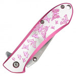 Pink Wings Spring Assisted Blade - Blades For Babes - Spring Assisted - 3